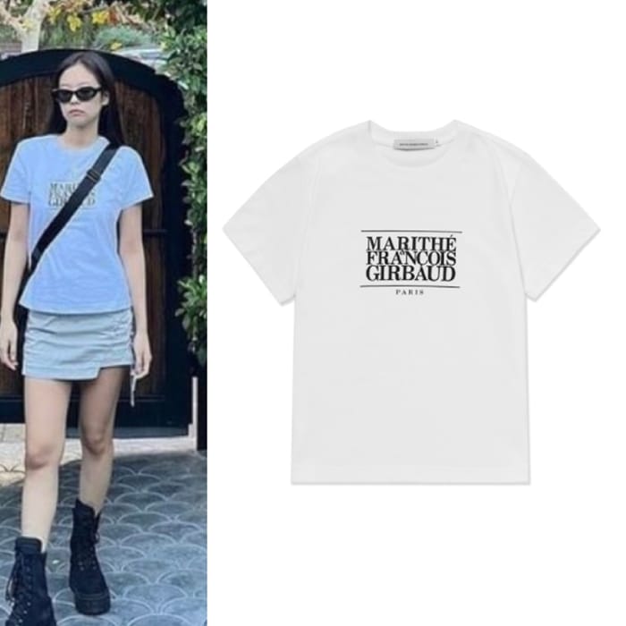 【BLACK PINK着用】W CLASSIC LOGO TEE white 半袖Tシャツ