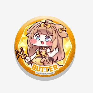 バター エルフィン 缶バッジ トリッカル もちもちほっぺ大作戦 TGS TGS2025 トリッカル もちもちほっぺ大作戦 缶バッジ バター - メルカリ