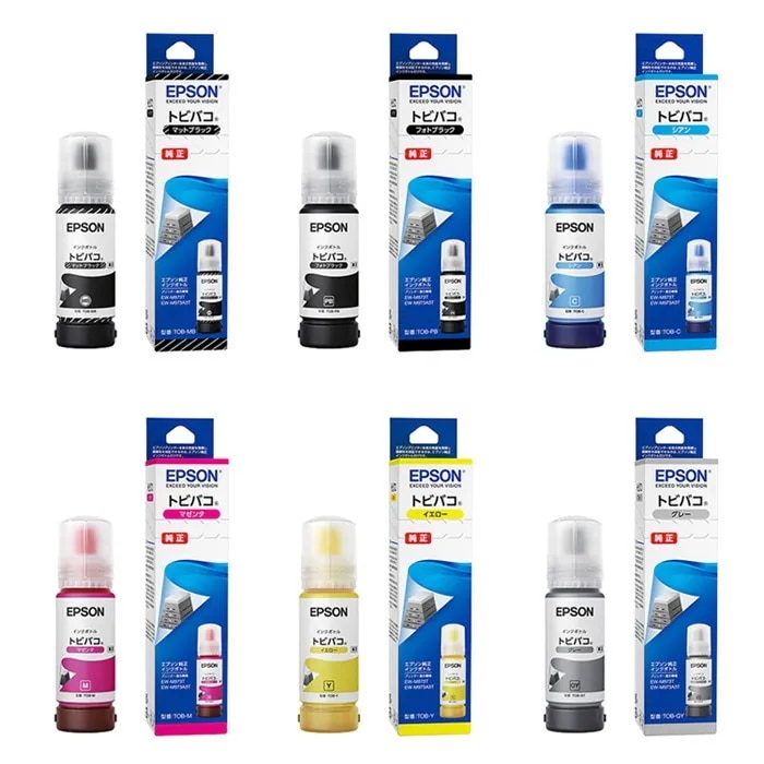 純正 インクボトル トビバコ 6色セット TOB-6SET