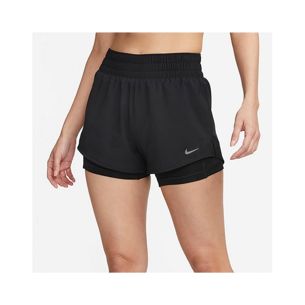 国内店ナイキショーツレディースドライフィットワンミッドライズツーインワンショーツ DX6013-010 S2507