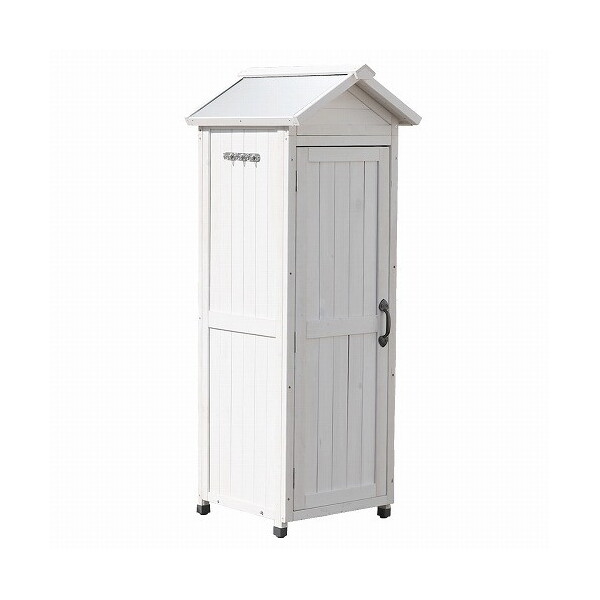住まいスタイル KGRS1600S-WHT 三角屋根スリム収納庫 ホワイト メーカー直送