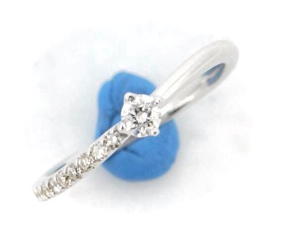 ダイヤモンドリング 指輪 12号 K18WG(18金 ホワイトゴールド)