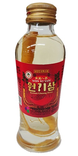 敬老の日／国内発送　「BOX販売」　高麗人参ドリンク　[元気参]　120ml　ｘ1箱(60本)　日本語版　お土産　ヘルシードリンク　気力　人参ドリンク
