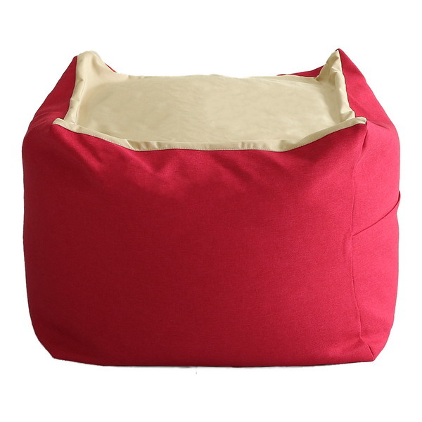 ホームテイスト SH-07-NGMV-M キューブ型ビーズクッション Guimauve Neo-ギモーブネオ- カラーズ Mサイズ ローズ メーカー直送