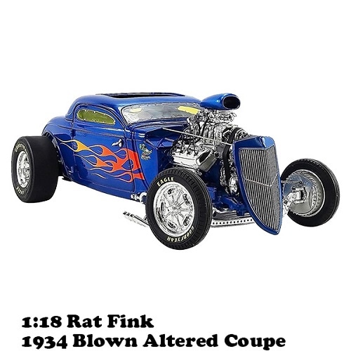 ダイキャストメタル ACME 1:18 Rat Fink 1934 Blown Altered Coupe ラットフィンク ミニカー
