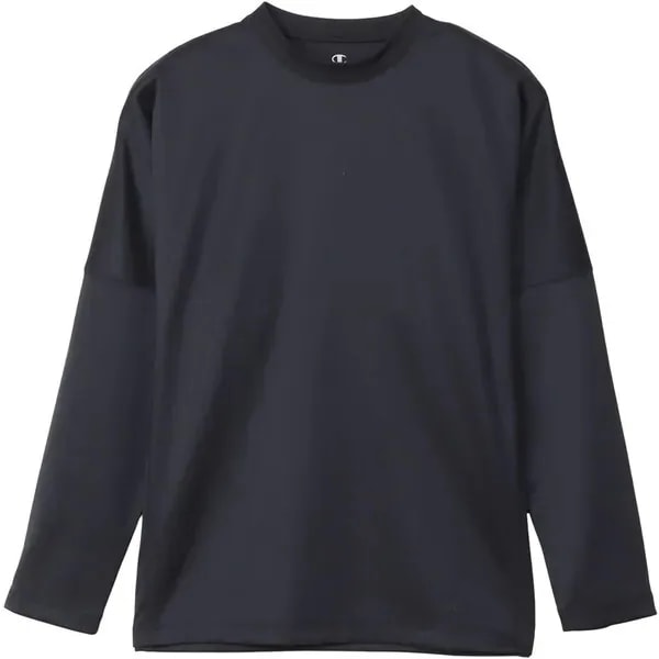チャンピオン リカバリーウエア C3-CS490 090 LONG SLEEVE T-SHIRT ブラック M ロングTシャツメンズ