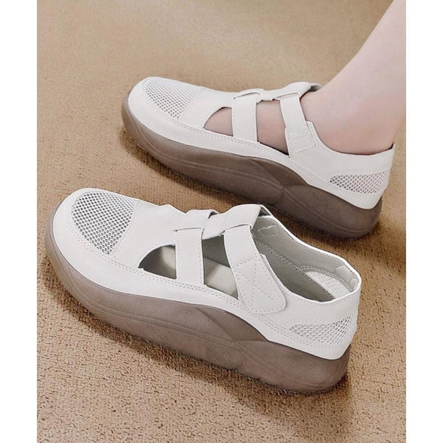 厚底スニーカーサンダル スニーカ 本日限定 人気 ウォーキングシューズ レディース風スニーカースリッポン厚底スニーカー