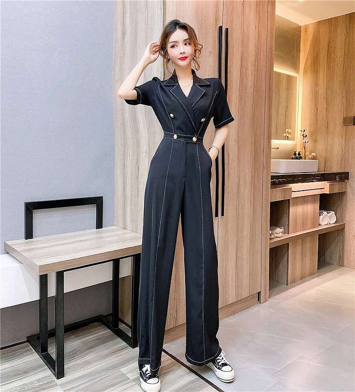 オールインワン オーバーオール 半袖 切り替え スリム 着痩せ シンプル大きいサイズ レディース 春夏 スカート パンツ ガウチョ ドレス サロペット ロンパース all-in-one