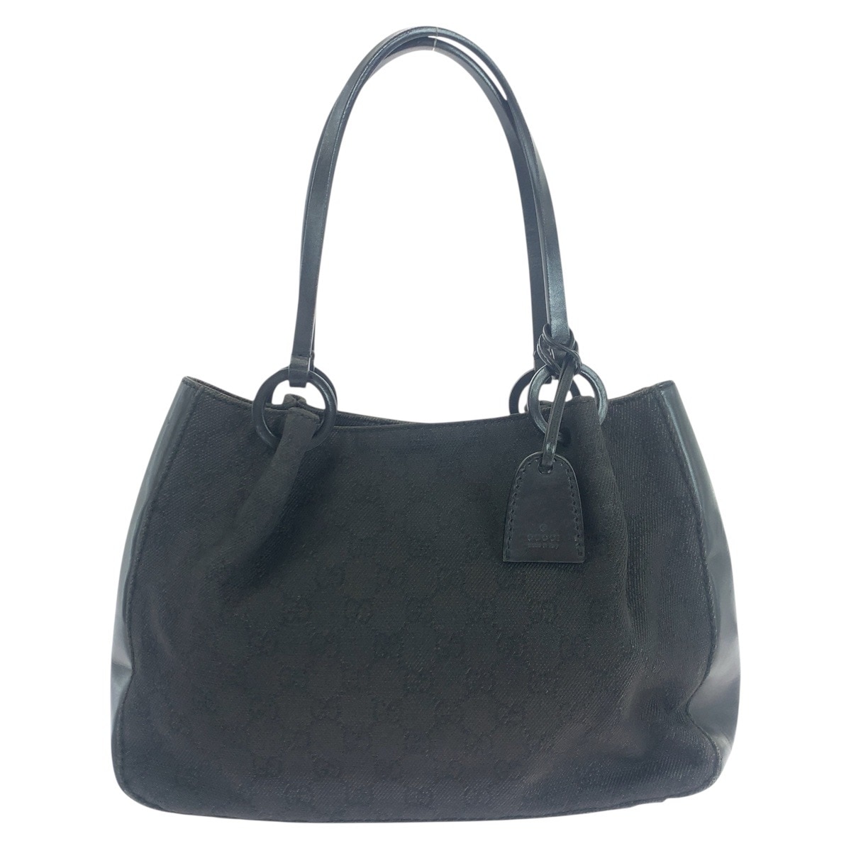 ブラック 黒 GGキャンバス/レザー 101919 トートバッグ ショルダーバッグ レディース 503937