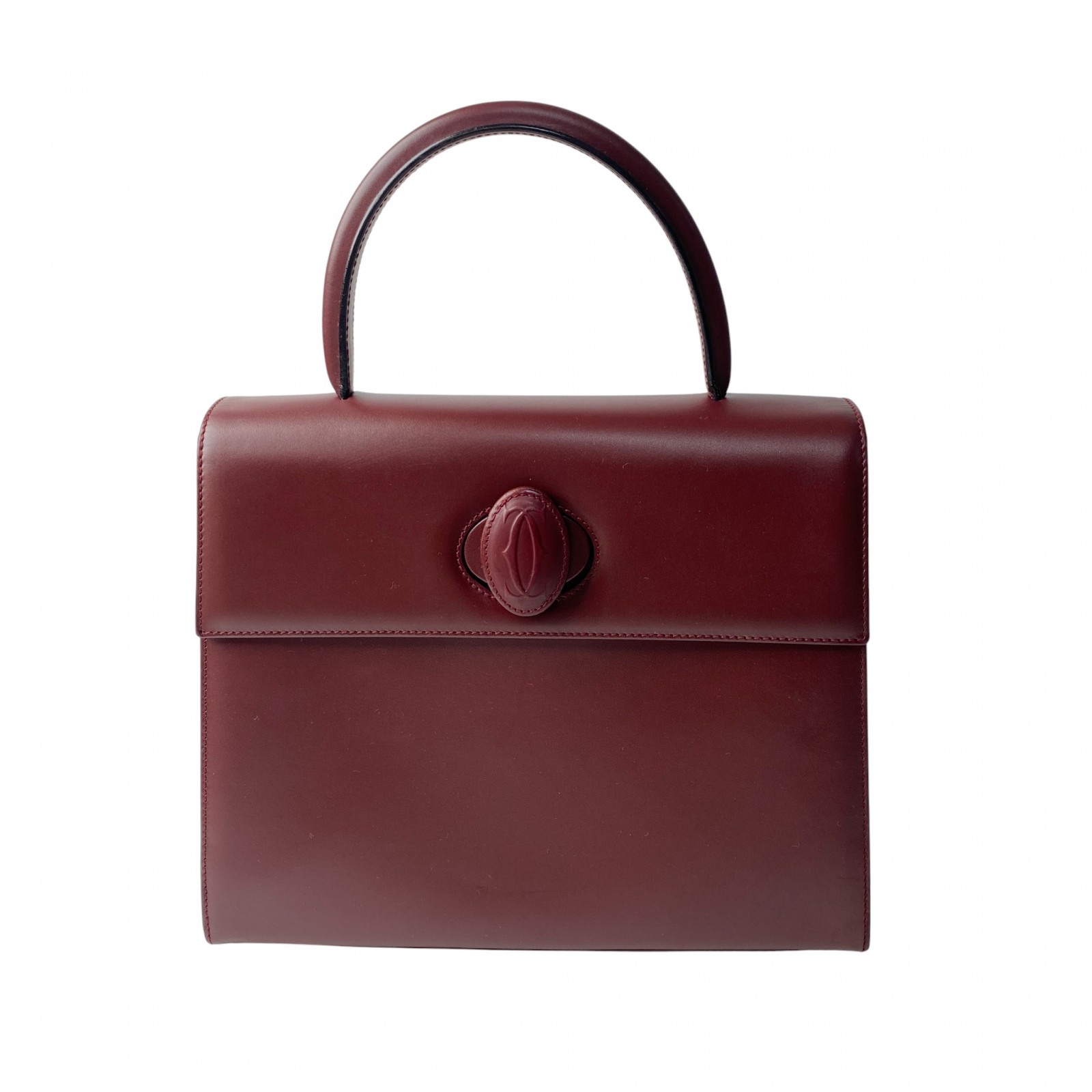 美品 カルティエ Cartier レディース ハンドバッグ ターンロック マストライン