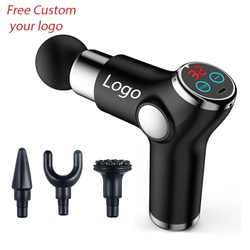 カスタムロゴ付き電動マッサージガン 全身ケア 用全身全身ケア デバイス 鼻と腹の全身ケア ャー フィットネス 肩こり解消