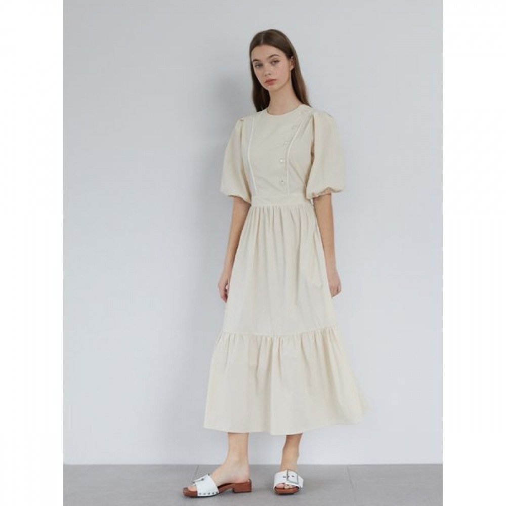 [エゴイスト] ボタン装飾バックバンディングドレスEN2JO406