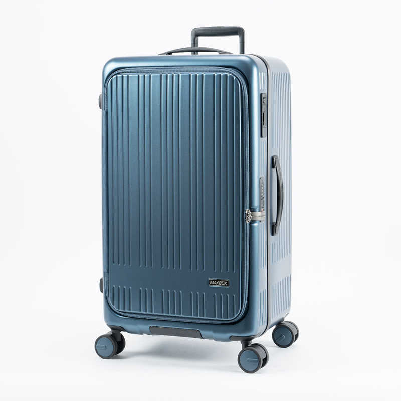 A.L.I　スーツケース ジッパータイプ 宿泊目安：7～9日間 099L 日本製 横開きフロントオープン ［TSAロック搭載］ 藍鋼　MX-8011RVTL-28