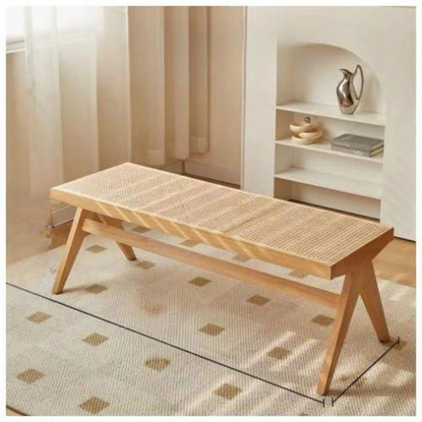 【初購入3500円以上で7％OFF】 ダイニングベンチ エンドベンチ ラタンベンチ 3人掛け 玄関ベンチ ガーデンベンチ 木製ベンチ 長椅子 ラ