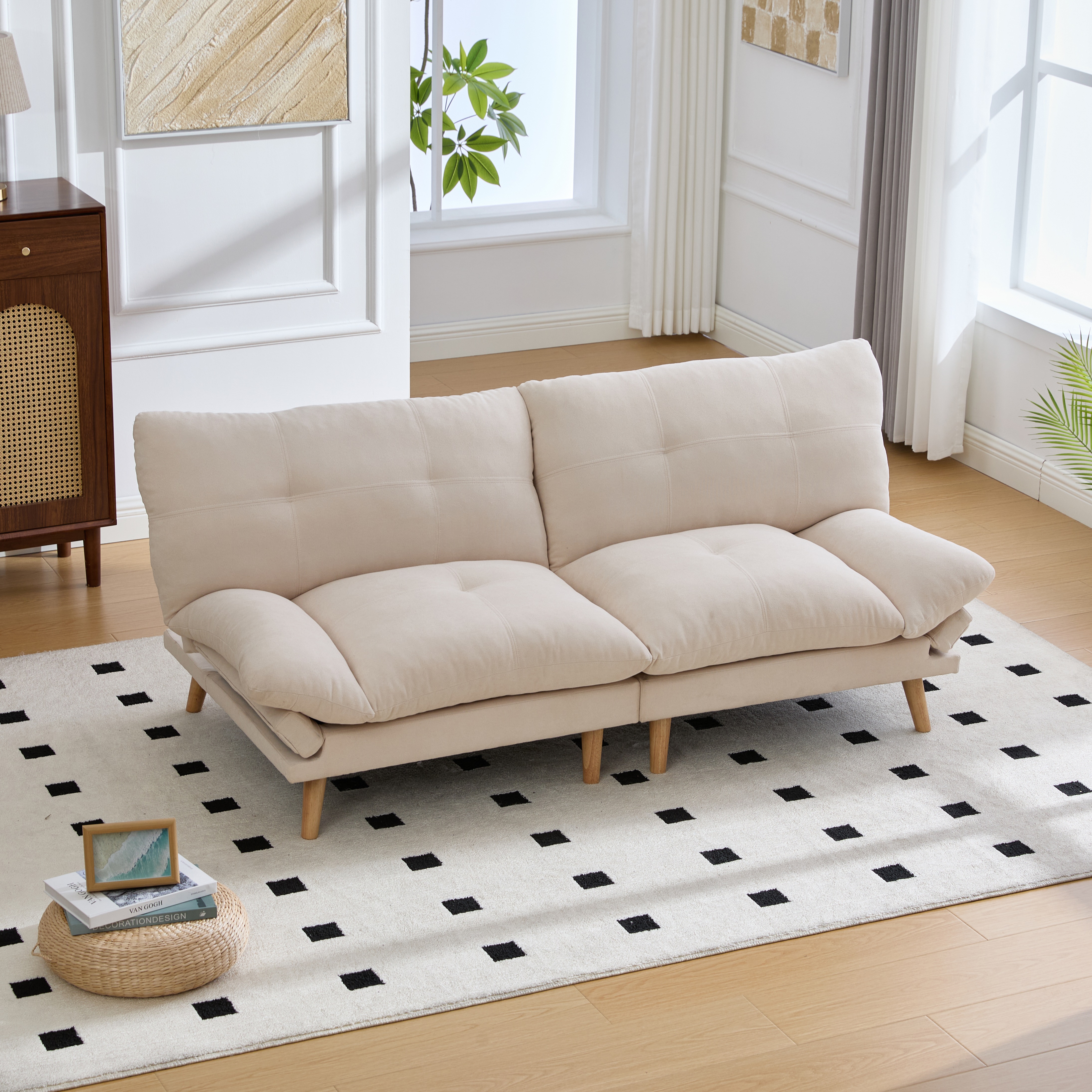 送料無料197多機能ソファソファベッド2人掛けソファシングルソファコンバーチブルソファベッドは新築住宅リビングルーム寝室ゲストルームなどに最適ですスタイリッシュな家具