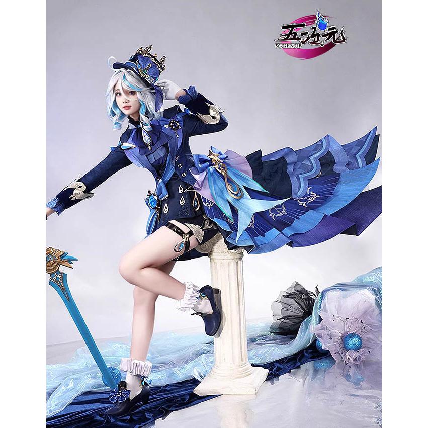 原神　コスプレ　フリーナ・ウーシア　水神　衣装　ウィッグ　鞋　武器　追加可