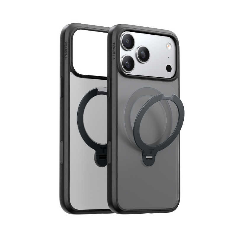 TORRASトラス　Torras - Ostand Q3 Spin Case for iPhone 17 Pro Max ブラック　X00FX2910