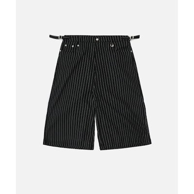 BADBLOOD Cosmo Graphic Bermuda Pants Black Stripe w-srt2 Betty