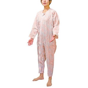 ティコブ　サッカー　上下続き服　ブルー（LL）　男女共用パジャマねまき寝巻介護医療介護用品