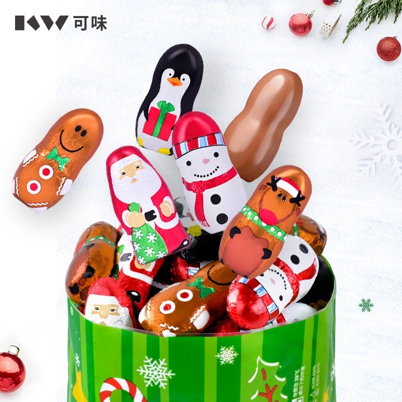 Youtube で話題 おいしいクリスマスチョコレート 500g バルク 子供用クリスマスイブギフト サンタスノーマンチョコレート