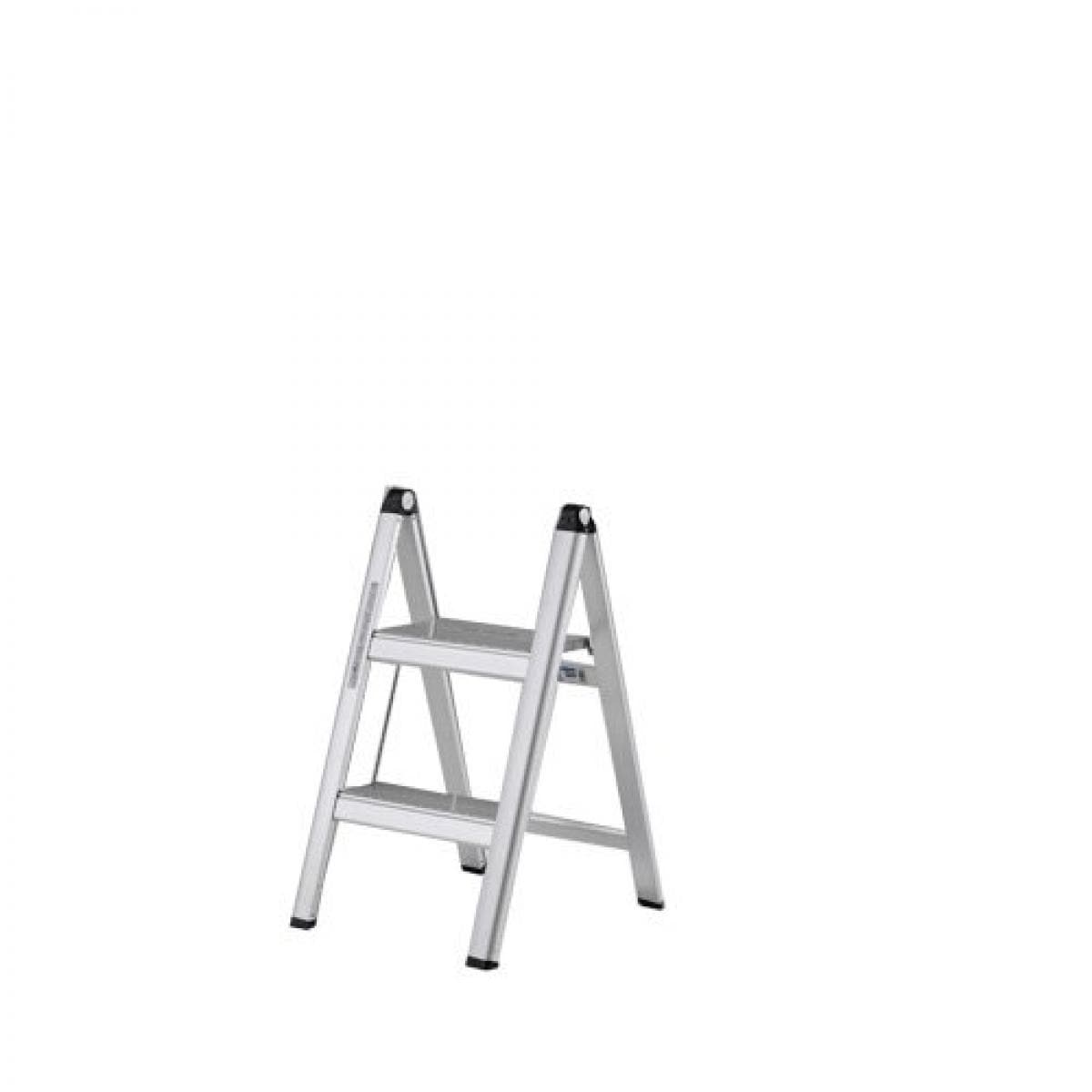 【I】【個人宅配可】アルインコ 薄型踏台 SS-52A 2段 シルバー　最大使用質量100kg 折りたたみ式 脚立 【沖縄・離島不可】【日時指定不可】