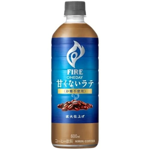 キリン ファイア ワンデイ 甘くないラテ 砂糖不使用 600ml 24本 甘味料不使用 カフェラテ コーヒー ペットボトル
