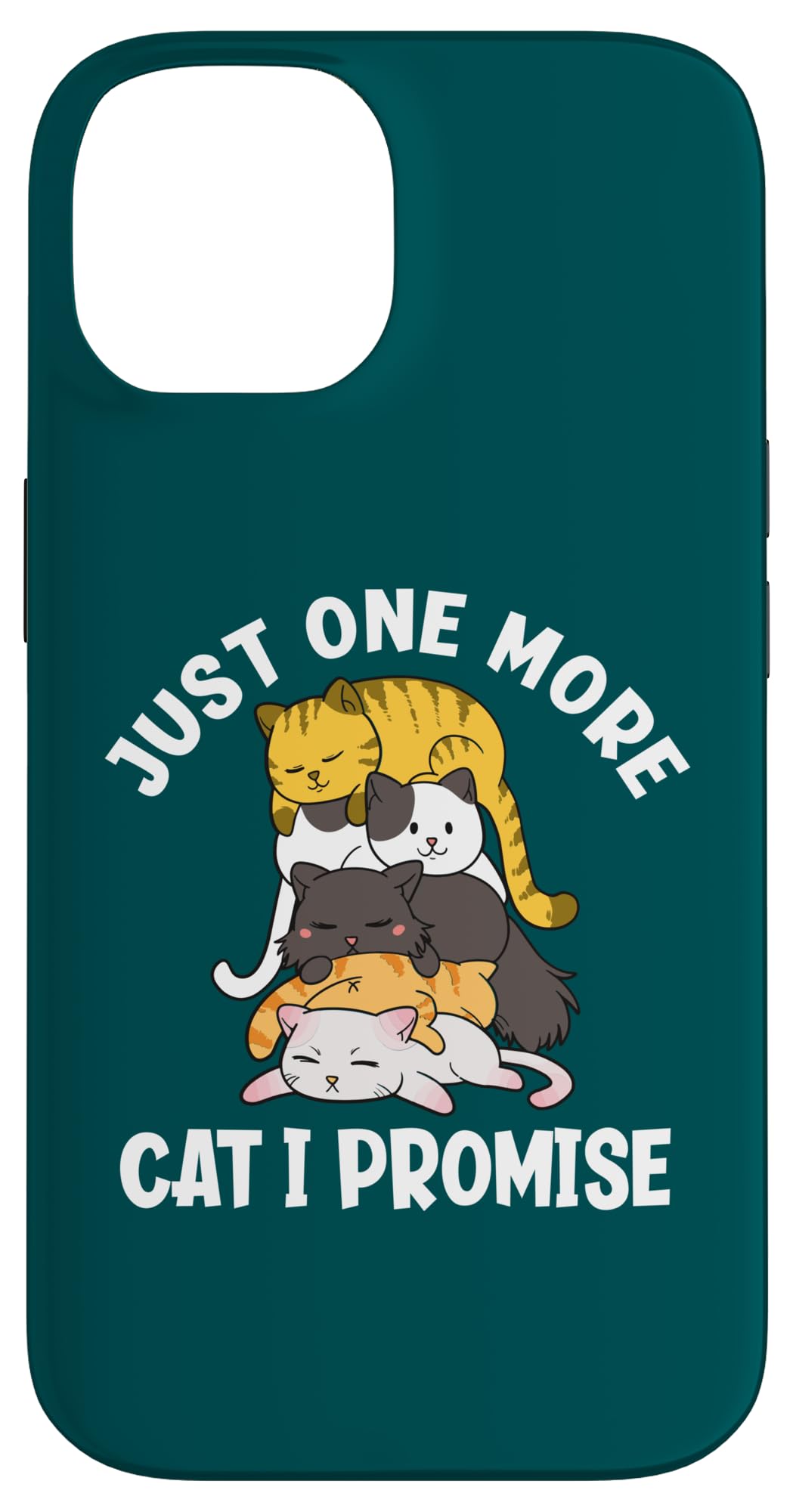 あと1匹だけ猫可愛い猫山を約束します スマホケース iPhone 14 用