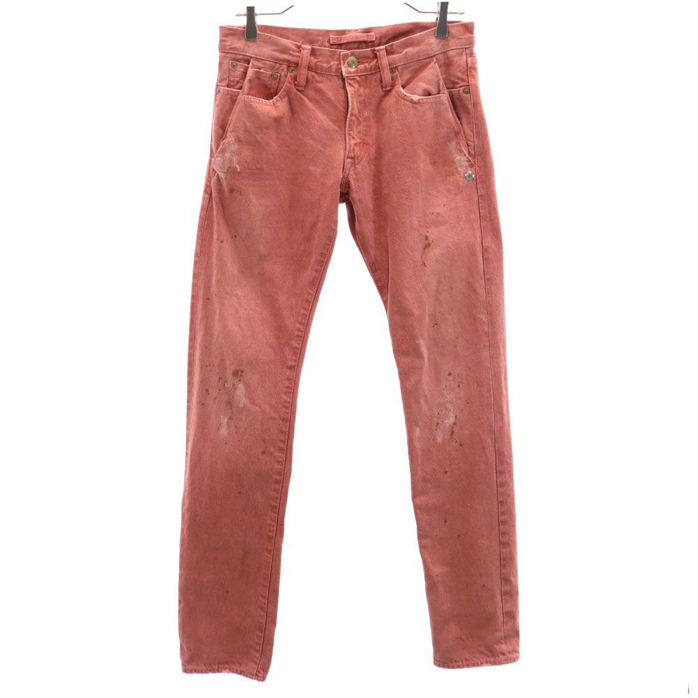 日本製 スキニーデニムパンツ S ピンク系 メンズ