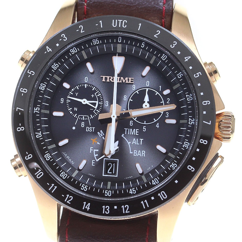 エプソン Epson TR-MB5009 トゥルーム 東雲 ライトチャージGPS ソーラー電波 メンズ 箱・保証書付き_863209【中古】