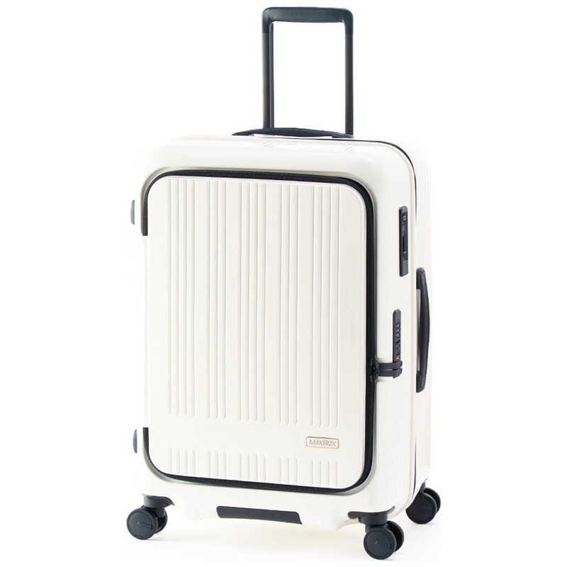 A.L.I　ハードキャリー MAXBOX 横開きフロントオープン パステルアイボリー [TSAロック搭載 /70(+8)L]　MX-8011-24W パステルアイボリー