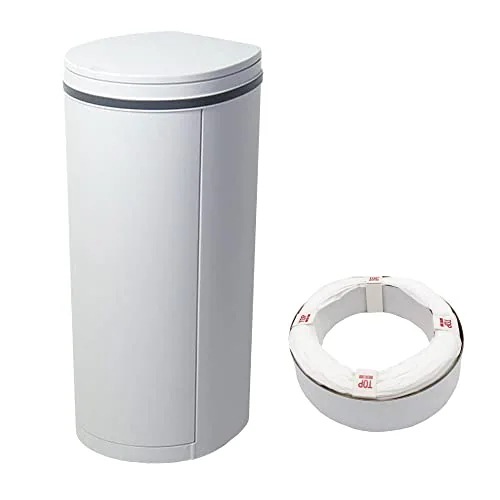 おむつ処理用ゴミ箱 DEOPAIL(デオペール) 21L 専用カセット1個付 防臭 消臭 抗菌 ベビー 介護用 ライトグレー