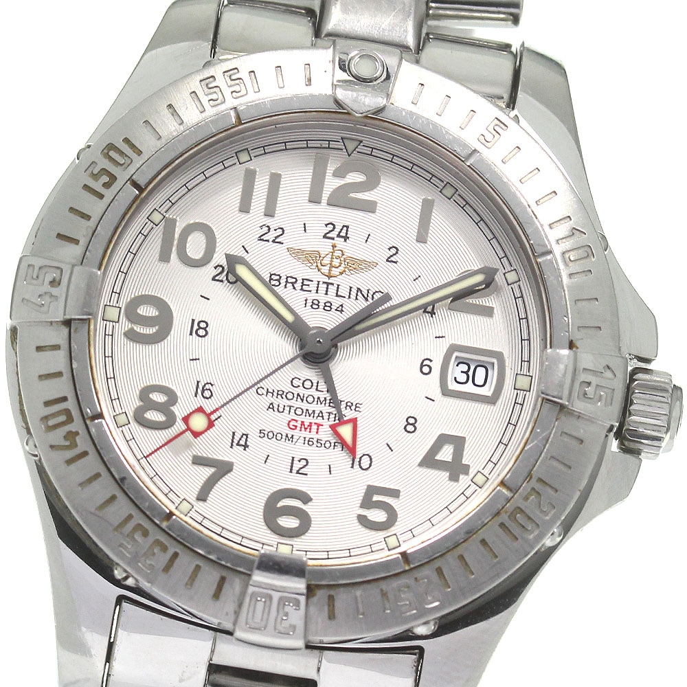 訳あり ブライトリング BREITLING A32350 コルト GMT 自動巻き メンズ _801019【中古】
