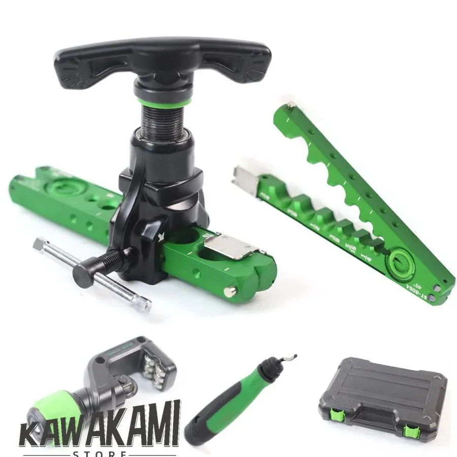 最安値挑戦 超軽量フレアツール アルミ フレアリングツール フレアリングツールセット 新冷媒対応 45偏芯式 エアコン 冷蔵庫 修理インストール チューブ拡管用 パイプカ