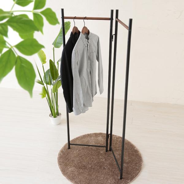 ハンガーラック 洋服掛け おしゃれ アイアン 軽量 折りたたみ コンパクト 北欧モダン