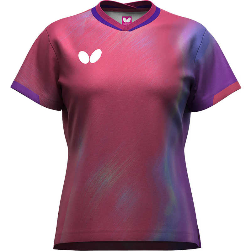 バタフライ　卓球用品 Butterfly インフィリア・シャツ [女性用 /Lサイズ] ロゼ (返品交換不可)　47239