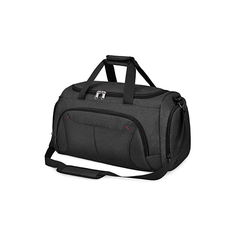 NUBILY ボストンバッグ メンズ ダッフルバッグ YKK 修学旅行 ジムバック 大容量 スポーツバッグ 旅行 防水 40L 2way 黒