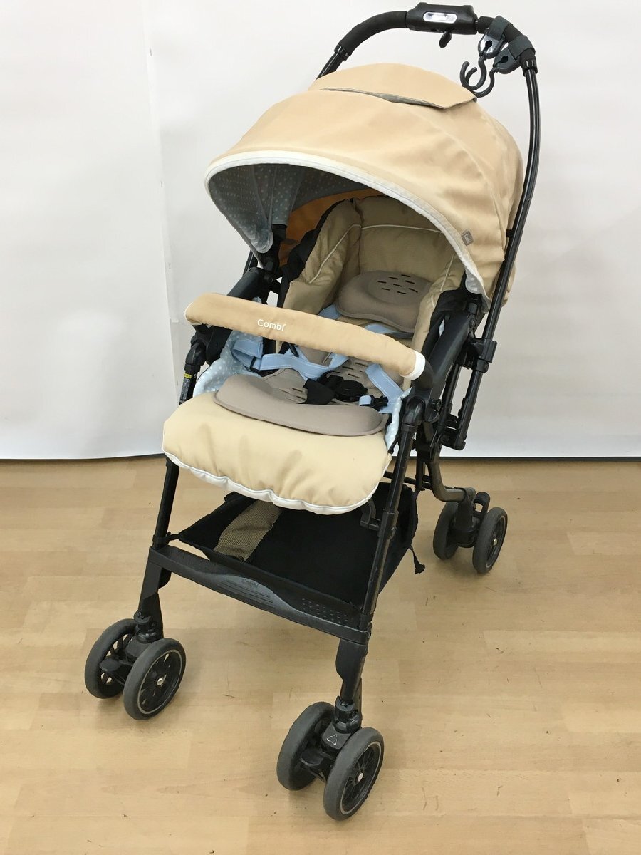 コンビ combi 両対面A型ベビーカー メチャカル ハンディ オート4キャス エッグショック HF 14507 ビスコッティ 1-36カ月頃まで 2510LS077