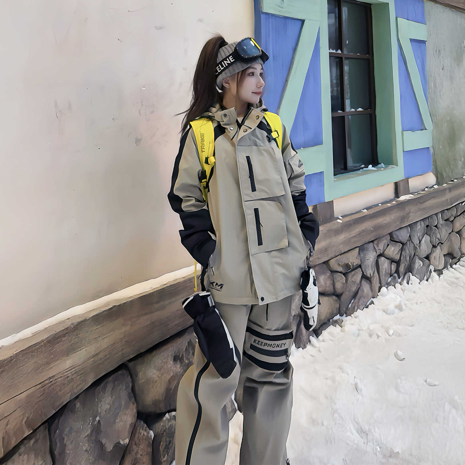 スノーボードウェア 2024 2025 上下セット 防水20000 レディース メンズ ジャケット アウター パンツ スウェット スノボー スキーウェア スノボウェア 韓国風