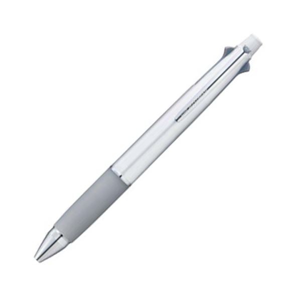 (まとめ) 三菱鉛筆 多機能ペン ジェットストリーム4&1 0.7mm (軸色 シルバー) MSXE510007.26 1本 (×10セット)