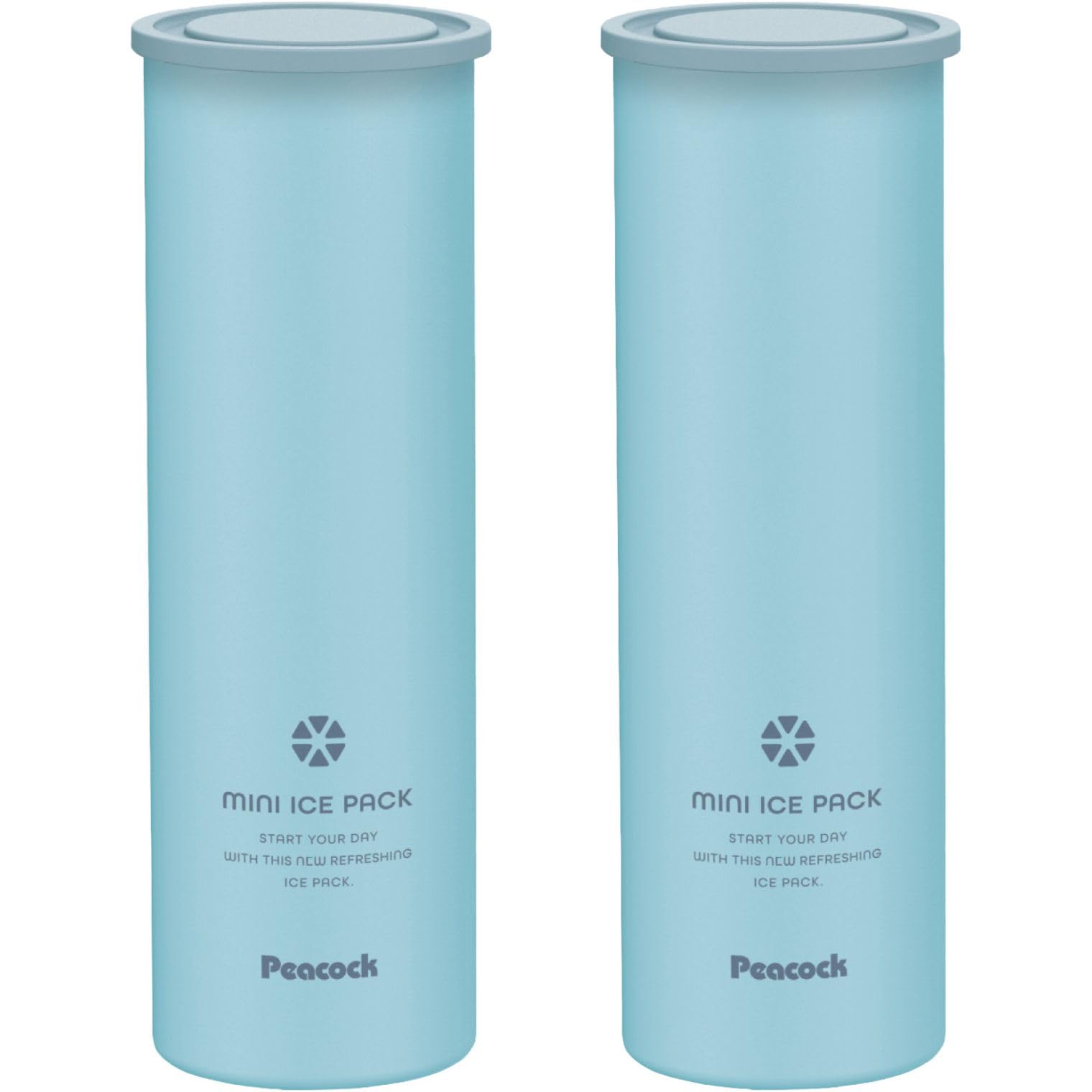保冷ケース付き 氷のう ミニ アイスパック 2本セット (ペールブルー) 持ち運び 携帯 スポーツ レジャー 熱中症対策