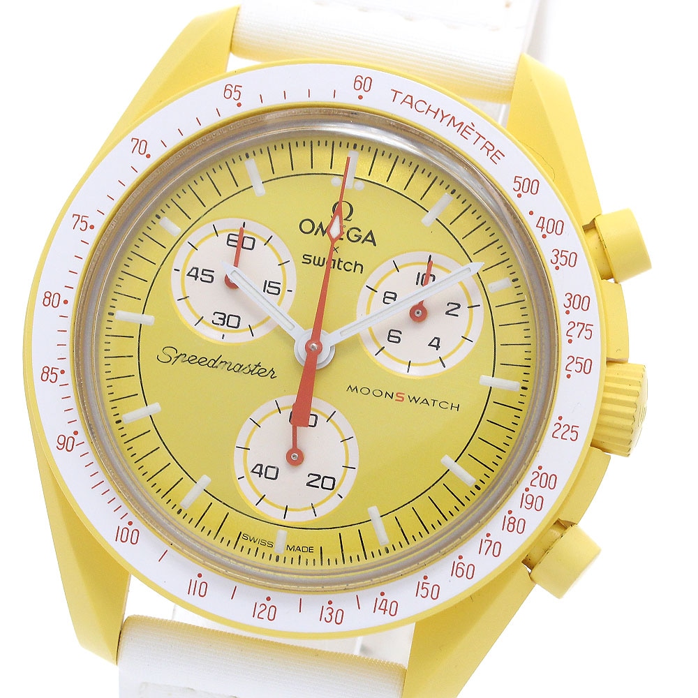 スウォッチ Swatch SO33J100 OMEGA×Swatch MISSION TO THE SUN クォーツ メンズ 箱・保証書付き_848462【中古】