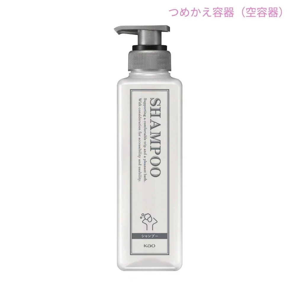 花王　クラシックタイプ　シャンプー　専用アプリケーター　空容器　花王商品コード：43700　400mL×12本入【取り寄せ商品・即納不可・代引き不可・返品不可】