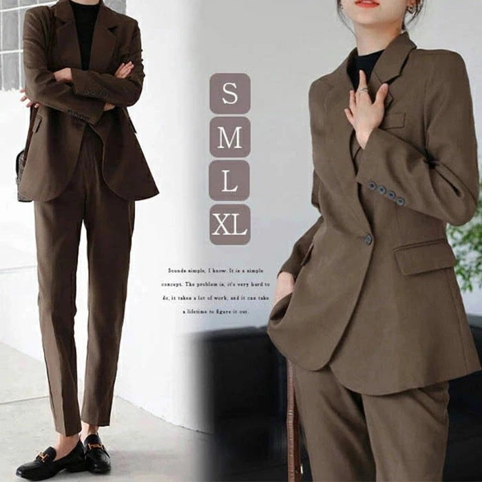 スーツ レディース セットアップ パンツスーツ ジャケット 2点セット おしゃれ カジュアル オフィス 洗える 大きいサイズ 説明会 結婚式 通勤 卒園式 入学式 20代 30代 40代 50代 60 4,545円