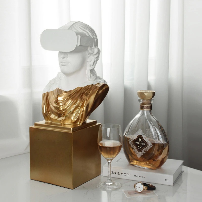 クリエイティブな石膏調アートの装飾オブジェ 置物