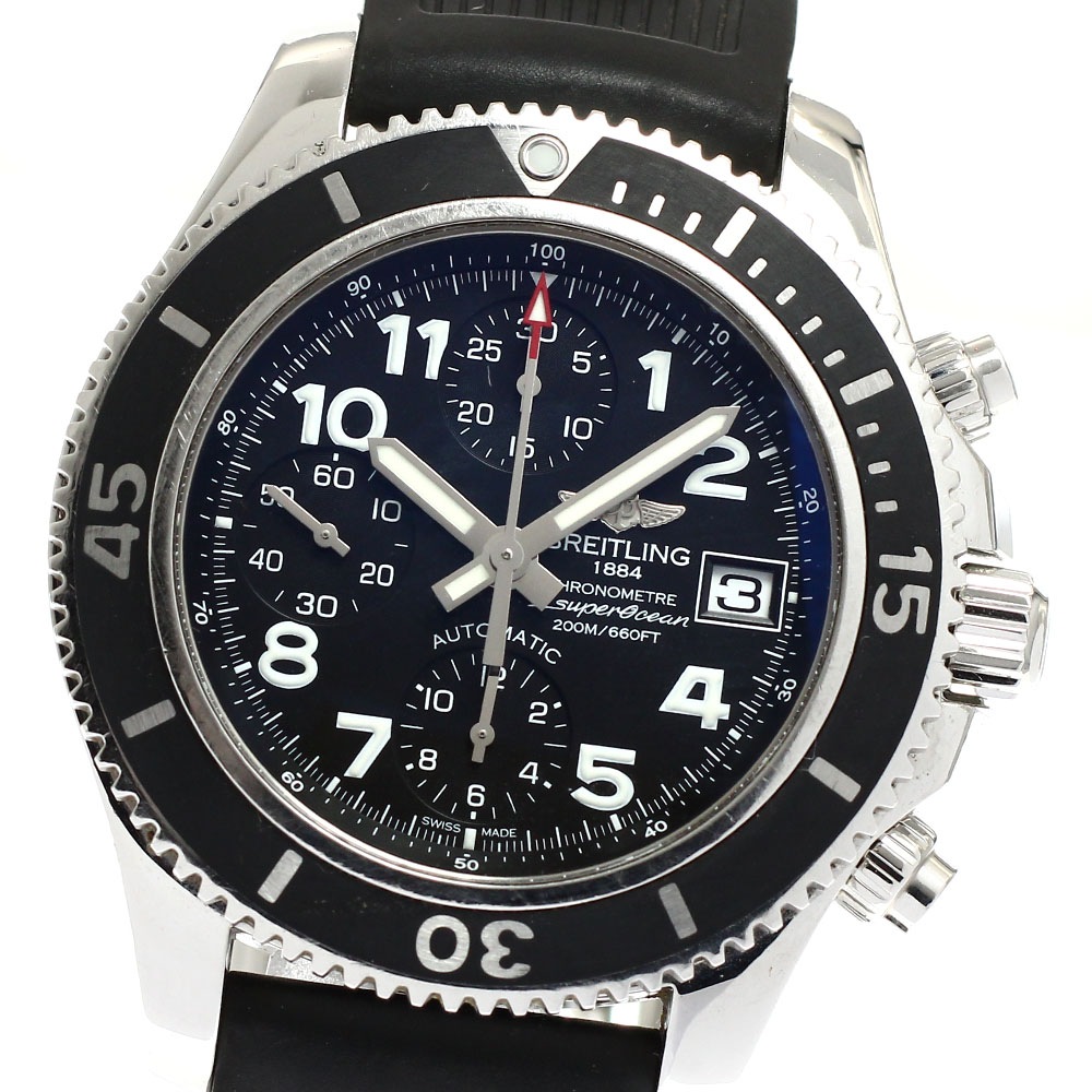 ブライトリング BREITLING A13311 スーパーオーシャン クロノグラフ42 デイト 自動巻き メンズ 箱付き_919454【中古】
