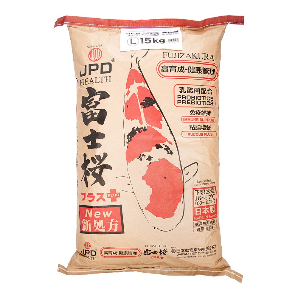 鯉の餌　日本動物薬品　ニチドウ　富士桜　Ｌ　１５ｋｇ　ＣＲＣ10―41―70―10―00