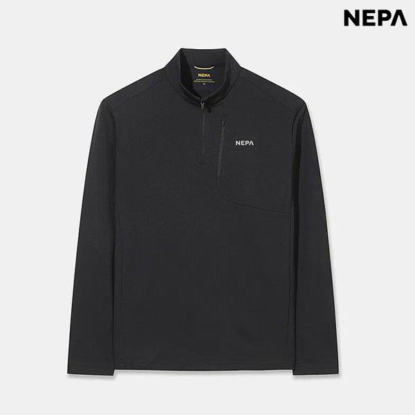 男性パスファインダーベーシック長袖ジップアップTシャツ(7M15401-C01)