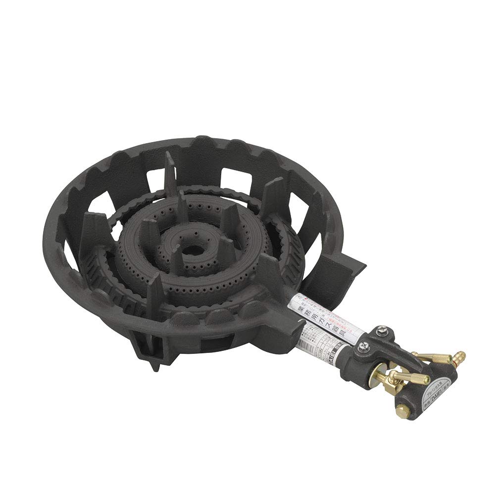 鋳物コンロ DE-22n 二重羽付 LPガス