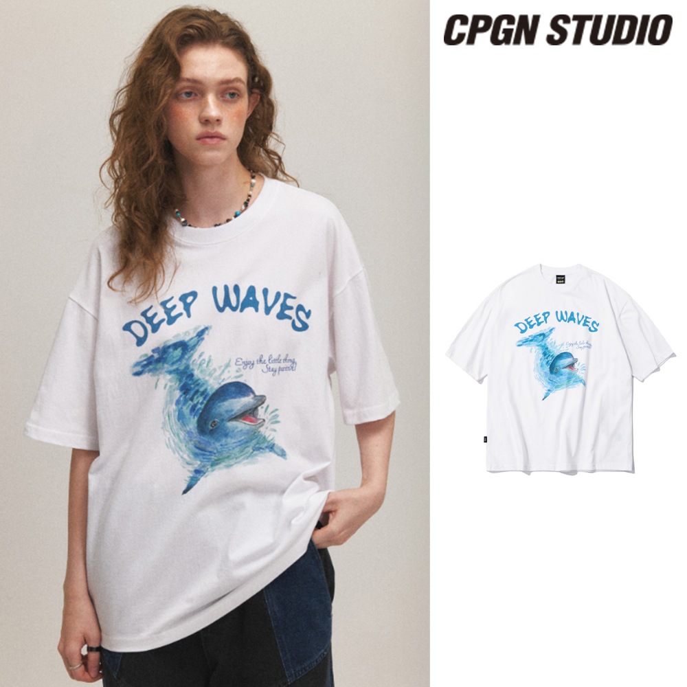 【CPGN STUDIO】 DTP Wave Dolphin Short Sleeve Tee