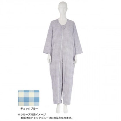 フドーねまきB 厚手 チェックブルー M 106883